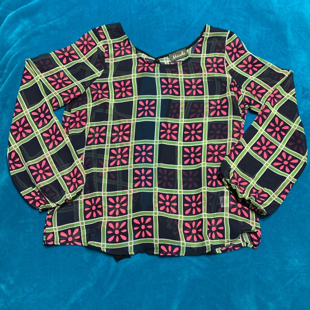 Maude open back blouse